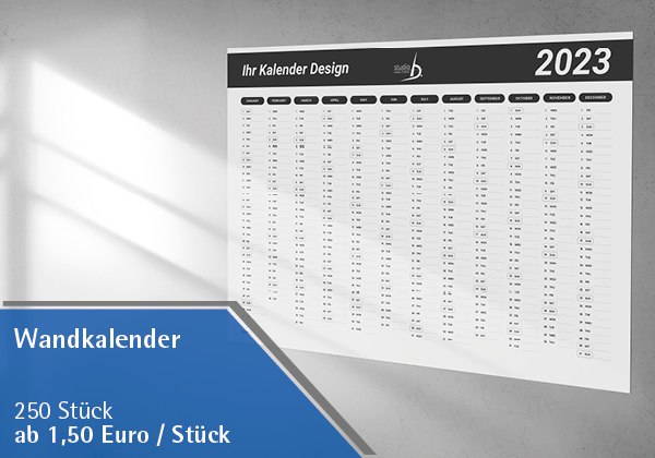 Wandkalender - Jahresendspurt